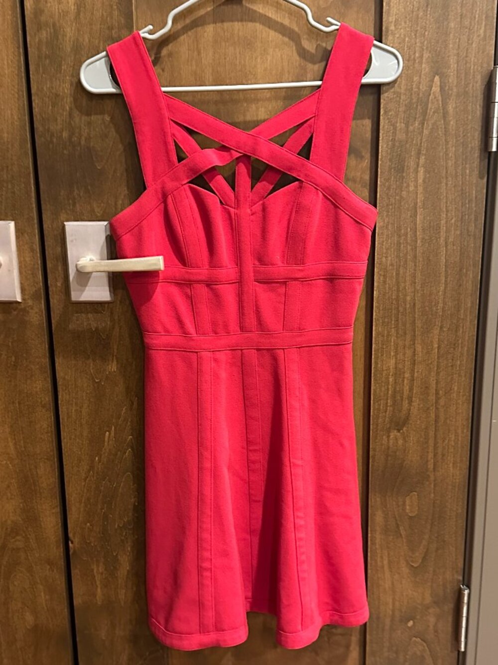 BCBGMaxazria RED MINI DRESS SIZE 2